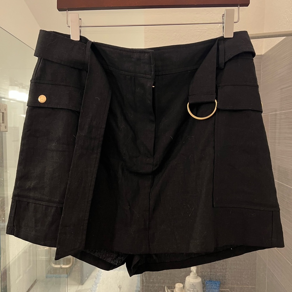 Zara Black Belted Skort